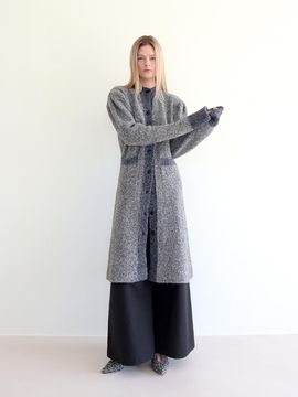 GAYEON LEE YULI Knit Dress Boucle [Grey Granite]