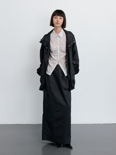 GBH APPAREL BALLOON MAXI SKIRT [BLACK]