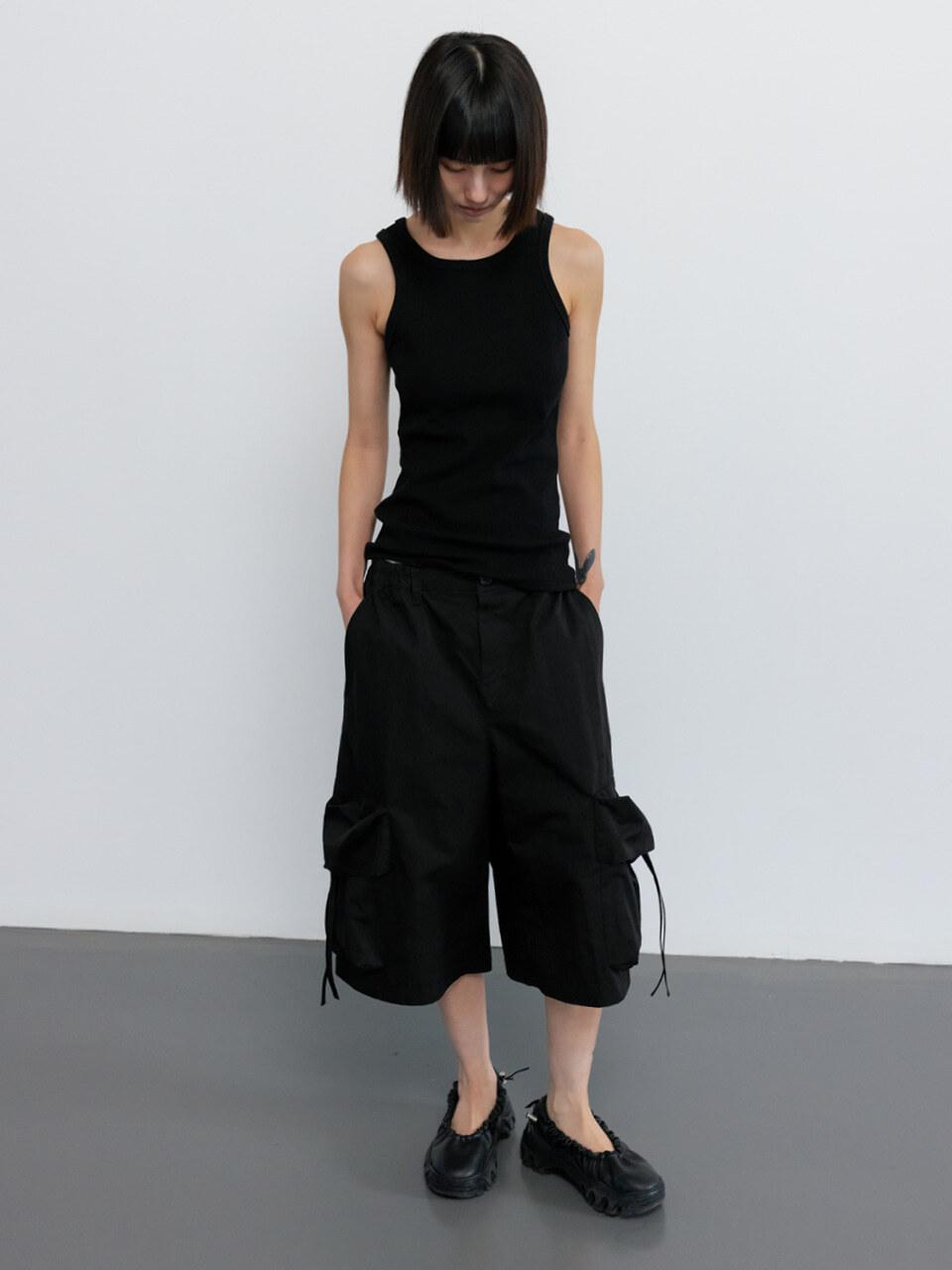 GBH APPAREL BERMUDA CARGO SHORTS [BLACK]