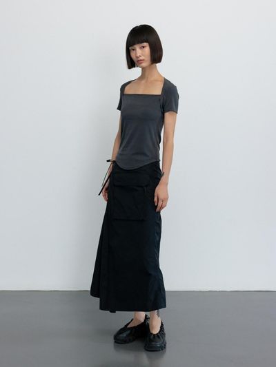 GBH APPAREL FOLDING SKIRT [BLACK]