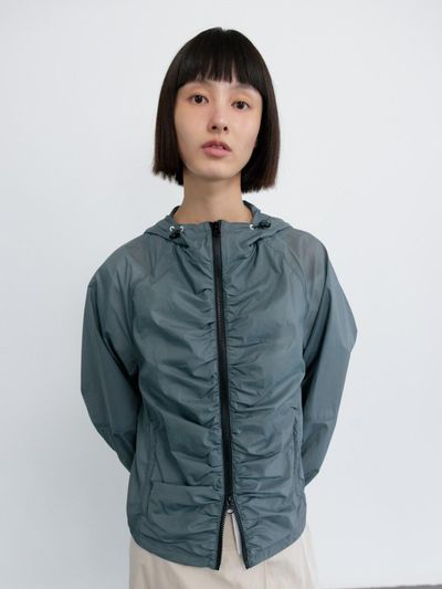 GBH APPAREL FRONT SHIRRING WINDRUNNER BLAZER [KHAKI]