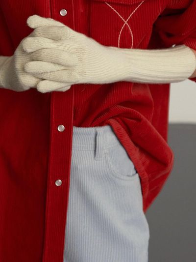 GBH APPAREL Loose Fit Corduroy Pants [Light Blue]