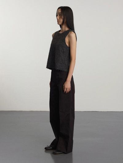 GBH APPAREL Lowrise Straight Premium Pants [BLACK]