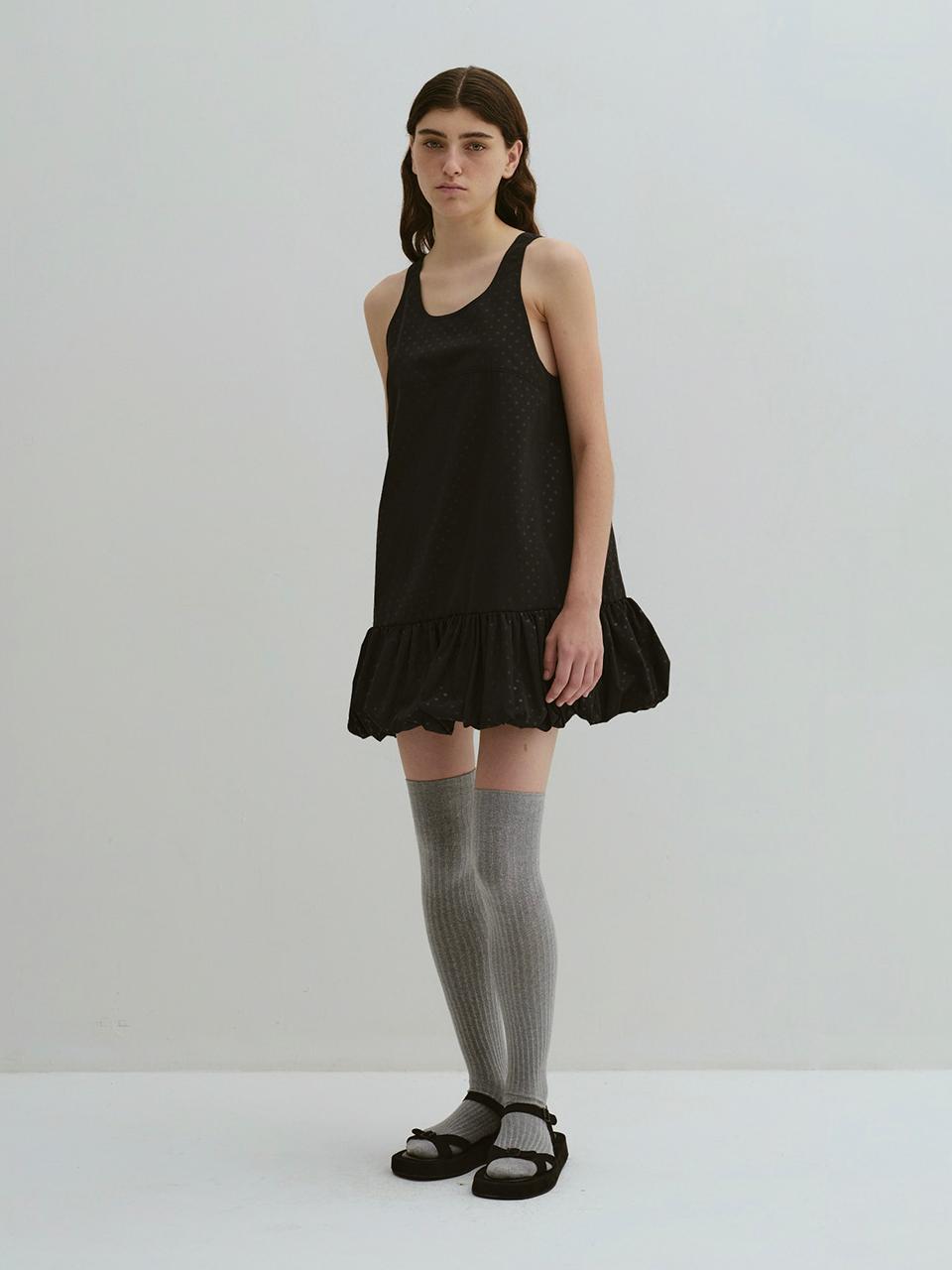 GBH APPAREL Polka Dot Empire Waist Mini Dress [Orange]