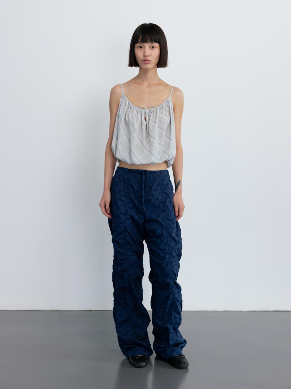 GBH APPAREL POLKA DOT WIDE PANTS [NAVY]
