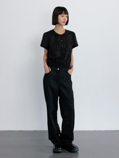 GBH APPAREL SHEER COTTON SAILOR SHIRT [BLACK]
