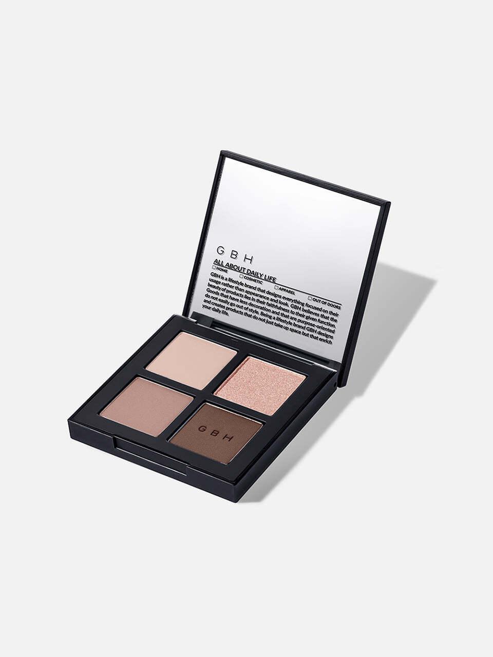 GBH COSMETIC Minimalist Tone-on-Tone Long-lasting Eye Palette [Mauve Brown]