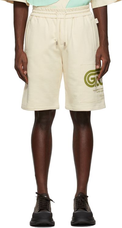 GCDS GCDS Beige Eco Regular Sweat Shorts
