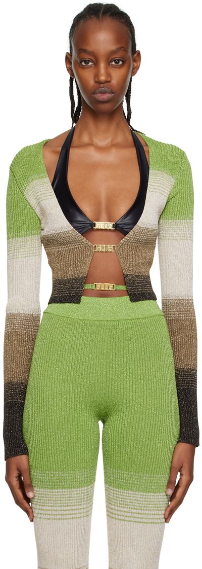 Gcds Green Degradé Cardigan