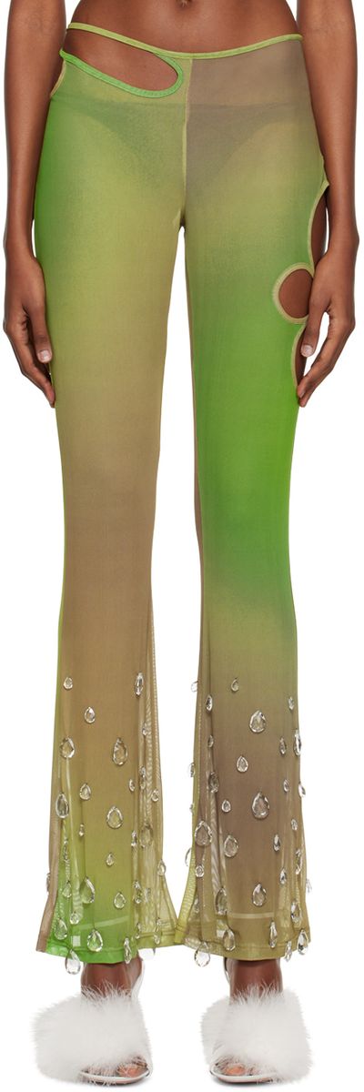 Gcds Khaki Sita Drops Leggings
