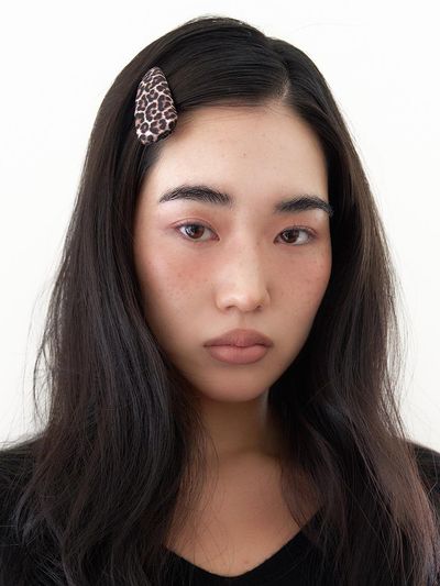 geegee Leopard Print Satin Smooth Hair Clip