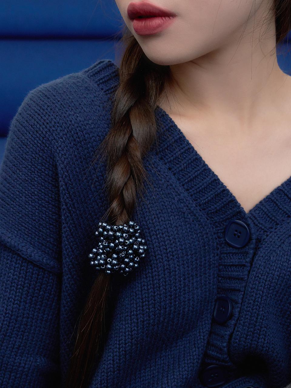 geegee navy berry hair strap tie