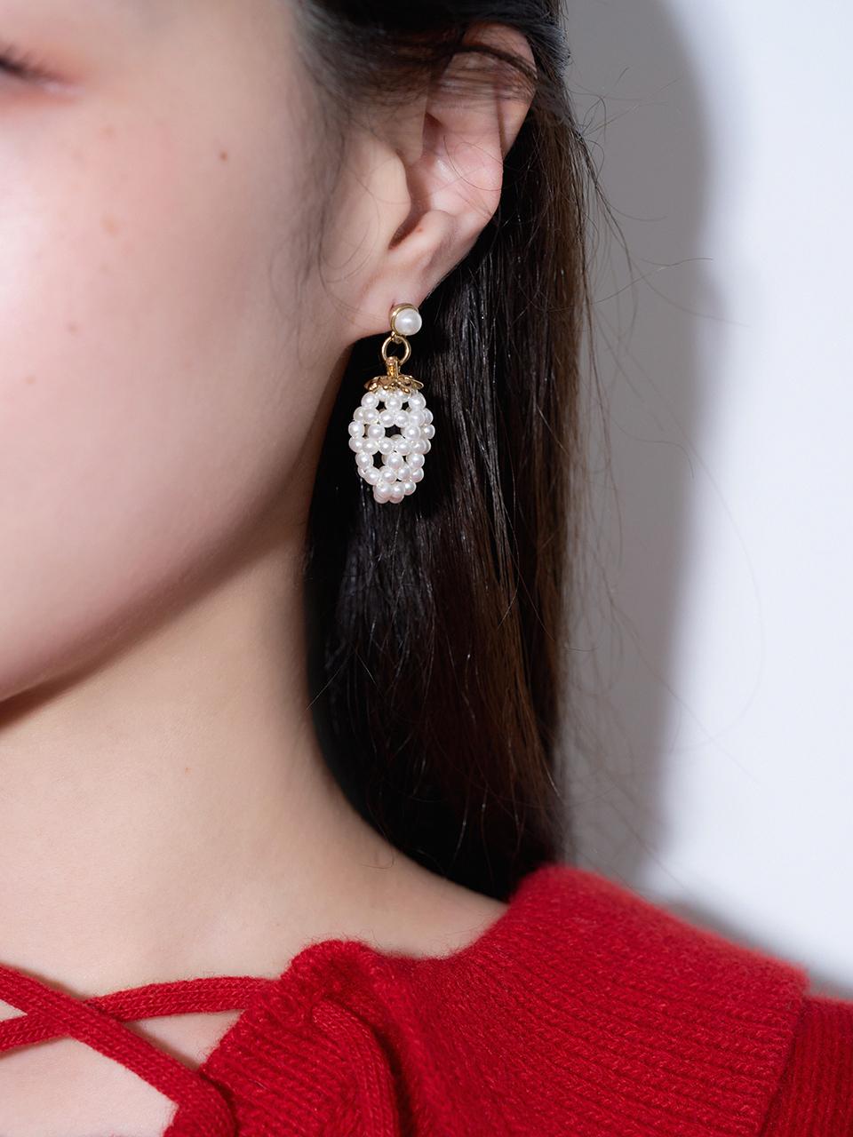 geegee Pearl Drop Gold Earring [gold]
