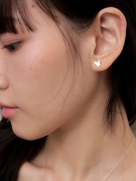 geegee Silver925 Mini Dainty Butterfly Earring