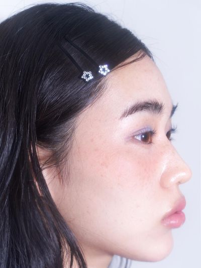 geegee Star Cubic Silver 2-Set Hair Pin