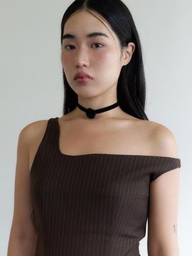geegee Velvet Rose Adjustable Choker [Black]