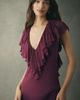 Geisha Designs Geisha Deep-V Ruffle Maxi Dress - 2