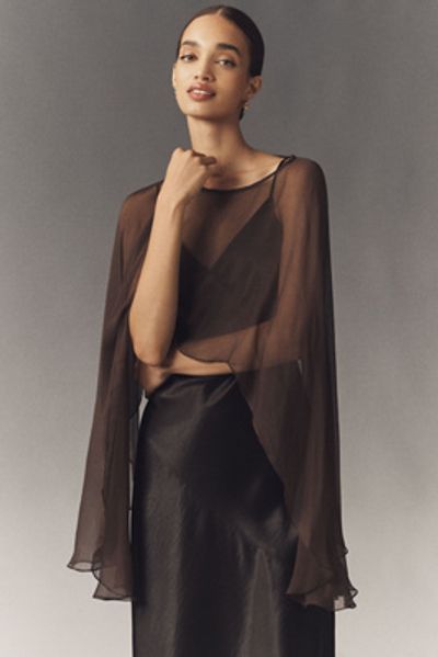 Geisha Designs High-Low Sheer Cape