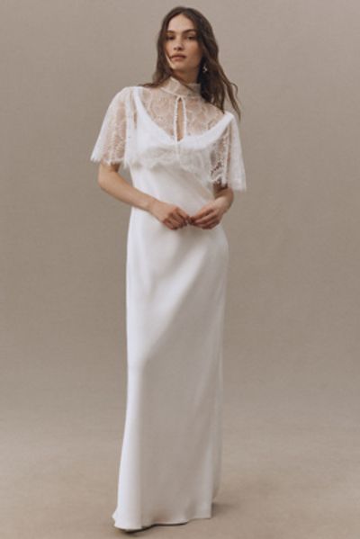Geisha Designs Short-Sleeve Lace Cape