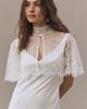 Geisha Designs Short-Sleeve Lace Cape - 2