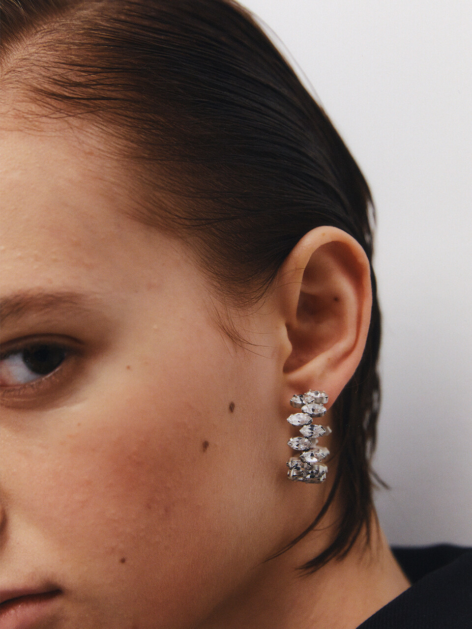 gemma alus design Crystal Wide Earrings