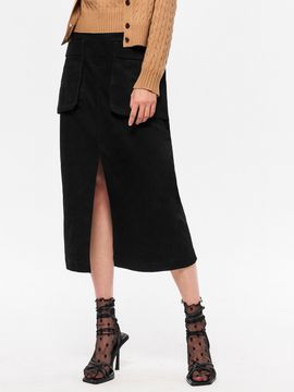 GENERAL IDEA Cotton Cargo Maxi Skirt - Black
