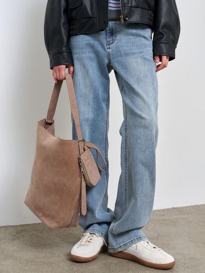 GENERAL IDEA Eco Suede Basket Shoulder Bag [3 Colors] (WBE1L92505)