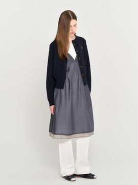 GENERAL IDEA Essential Crewneck Cardigan [DARK NAVY]/ WBD3L0450
