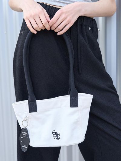 GENERAL IDEA GNRL Mini Canvas Tote Bag_White