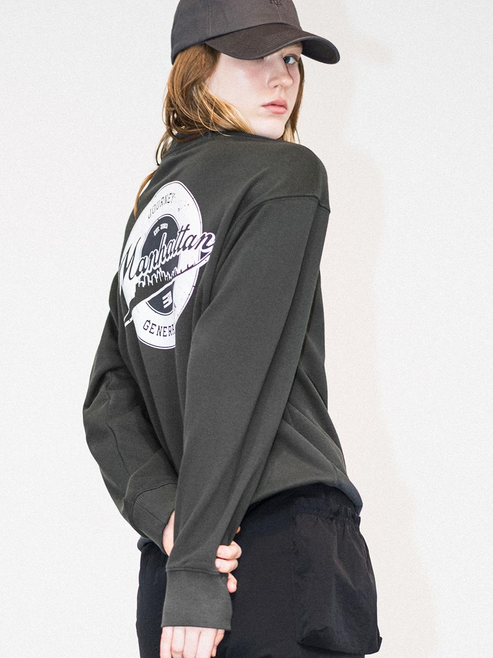 GENERAL IDEA Manhattan Cozy Sweatshirt_Charcoal