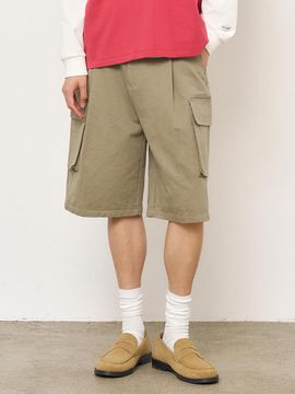 GENERAL IDEA MEN Vintage Bermuda Cargo Half Pants [KHAKI] (SBE2M12012)