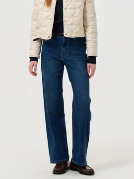 GENERAL IDEA Napping stretch straight denim pants [NAVY] / WBD3