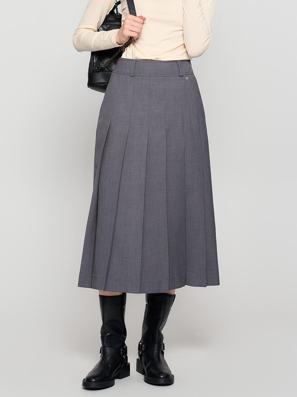GENERAL IDEA New Classic Pleated Long Skirt [3COL] / WBD3L13502