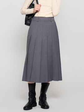 GENERAL IDEA New Classic Pleated Long Skirt [3COL] / WBD3L13502