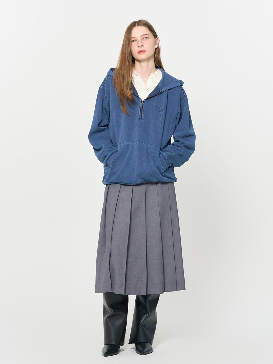 GENERAL IDEA Pigment Hooded T-Shirt [BLUE] / SBD3U02002