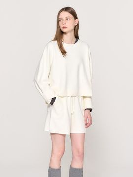 GENERAL IDEA Round Cut Knit Sweatshirt Set WBD3L53591SET