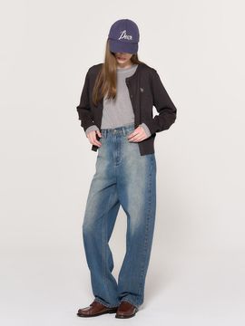 GENERAL IDEA wide washed denim pants [2COL] / WBD3L11501