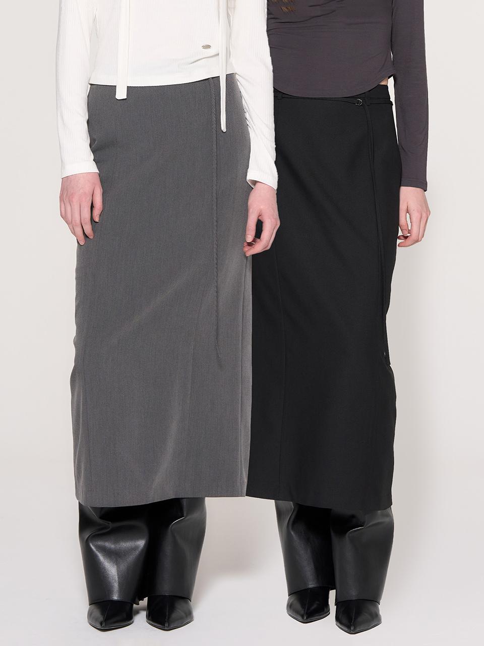 GENERAL IDEA WOMAN string H long skirt [2COL] / WBD3L13510