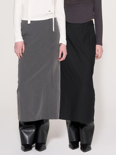 GENERAL IDEA WOMAN string H long skirt [2COL] / WBD3L13510