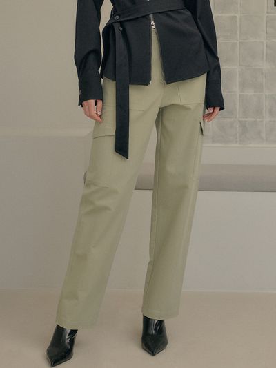 GENERAL IDEA Women Cargo Pants - Khaki