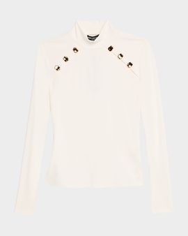 Generation Love Anika Rib-Knit Turtleneck Top