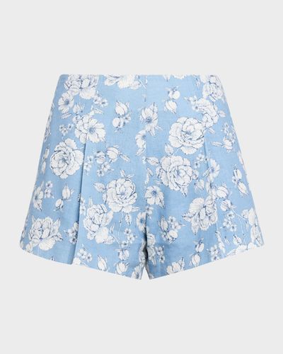 Generation Love Carmine Floral Linen Shorts