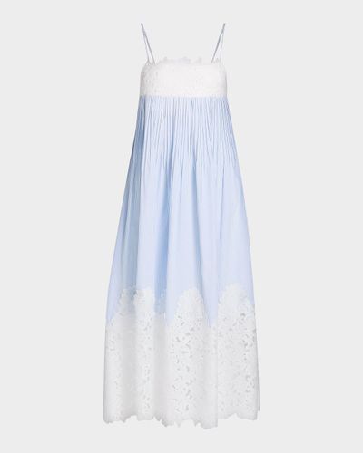 Generation Love CLONE Juniper Lace Seersucker Midi Dress