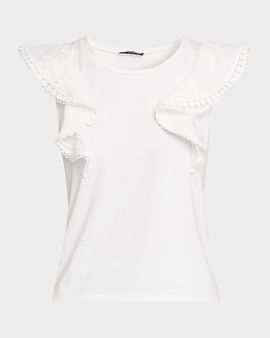 Generation Love Dana Lace Ruffle Tee