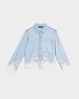 Generation Love Eli Denim Lace Shirt