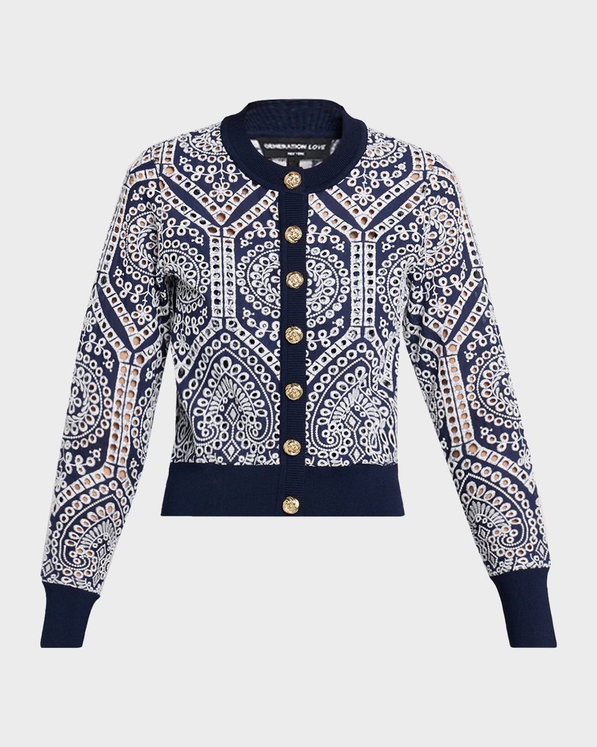 Generation Love Erin Cotton Eyelet Cardigan