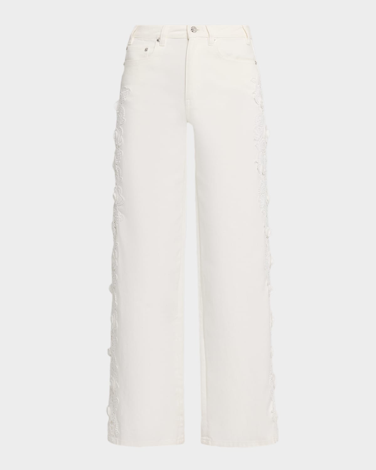 Generation Love Esme Lace Appliqué Straight-Leg Jeans