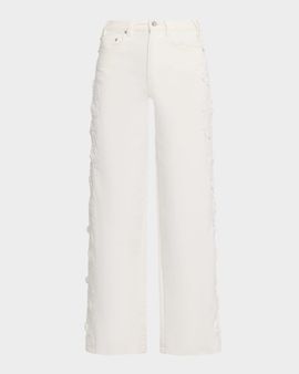 Generation Love Esme Lace Appliqué Straight-Leg Jeans