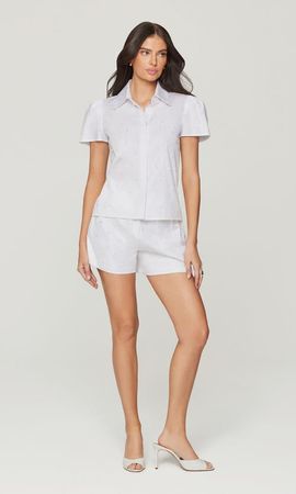 Generation Love Generation Love Betty Pearl Embellished  Poplin Shorts