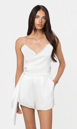 Generation Love Generation Love Cheryl Liquid Satin Romper